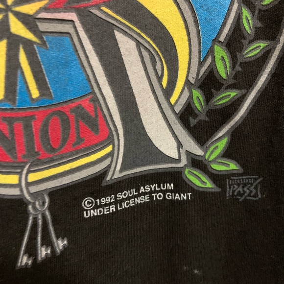 Vintage Deadstock Soul Asylum Grave Dangers Union 1992 T-Shirt Size XL Backstage - Picture 5 of 6